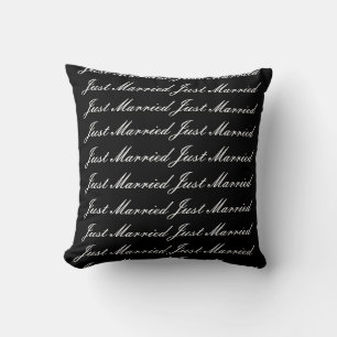 Throw Pillow Just Married