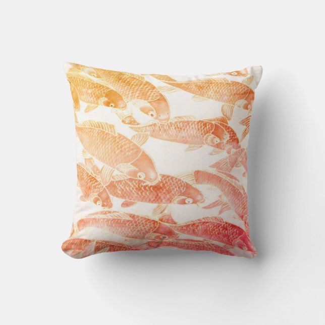 Throw Pillow-Koi Fish Cushion (Front)