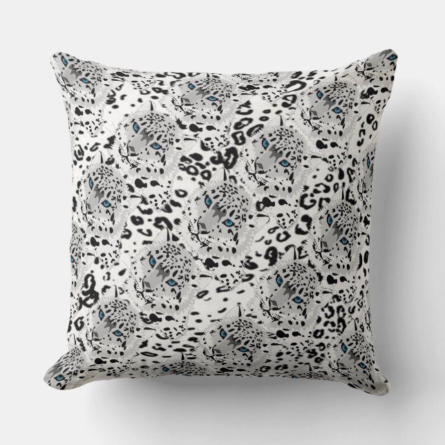 Throw Pillow/Leopard Cushion (Front)