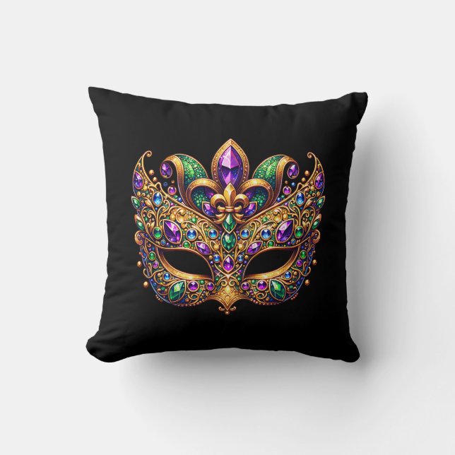 Throw Pillow Mardi Gras (Front)