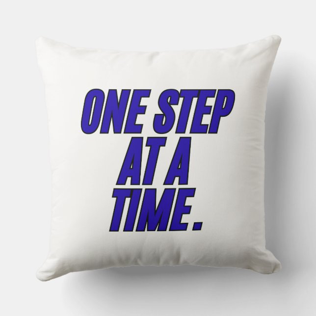 Throw Pillow – Modern Motivational Home Accent (Back)