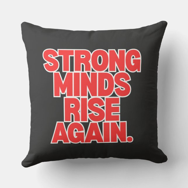 Throw Pillow – Modern Positive Message Home Decor (Back)