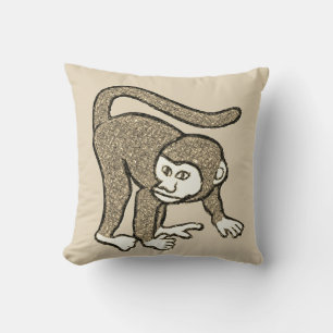 Throw Pillow Monkey