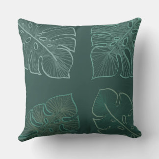 Throw Pillow Monstera