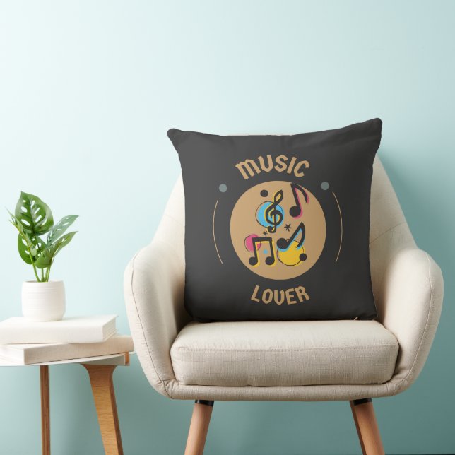 Throw Pillow Music Lover (Chair)