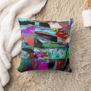 Throw Pillow – Neon Pulse