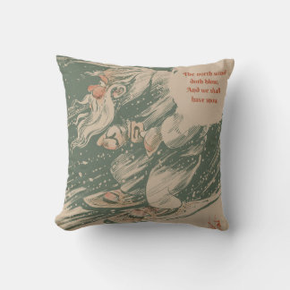 Throw Pillow, North Wind Cushion