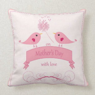 Throw Pillow "On Mother's Day with Love"