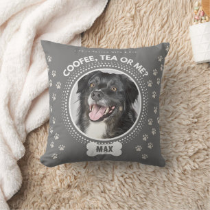  Throw Pillow Personalised with Dog Photo & Name