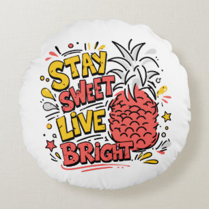 Throw Pillow   Playful Tropical Cartoon Decor