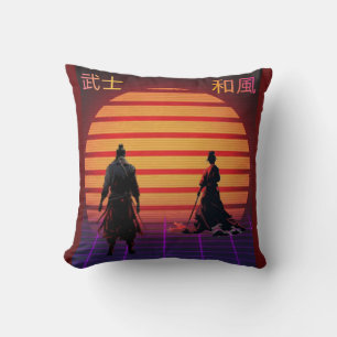 Throw Pillow Samurai japanese style 