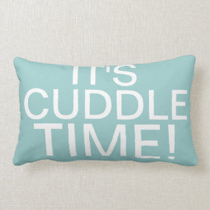 Throw Pillow Says It's Cuddle Time
