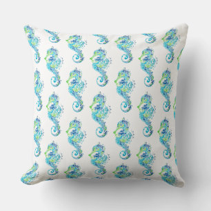 Throw Pillow-Seahorse Cushion