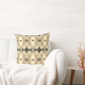 Throw Pillow - Sepia Diamond