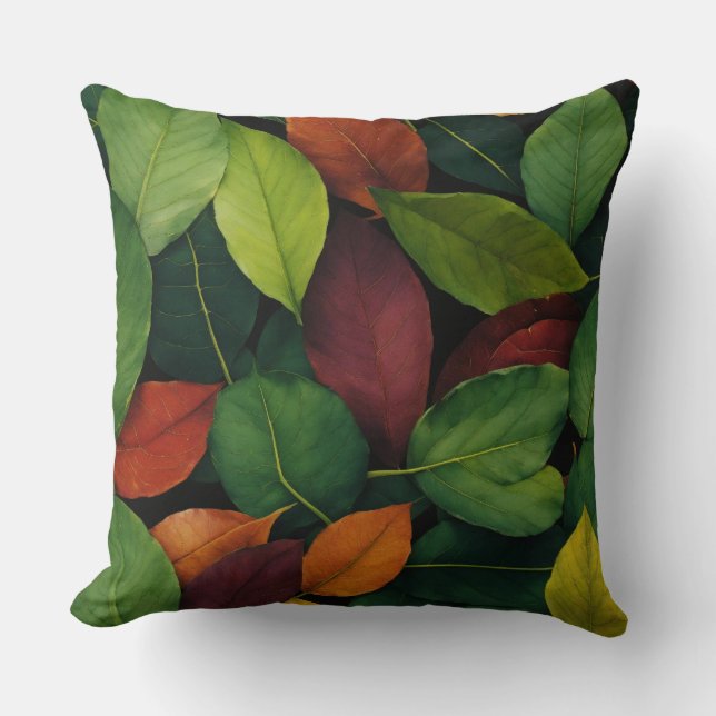 Throw Pillow "Serenity in Nature: Autumn Whispers" (Front)