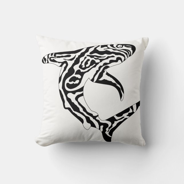 Throw Pillow-Shark Cushion (Front)