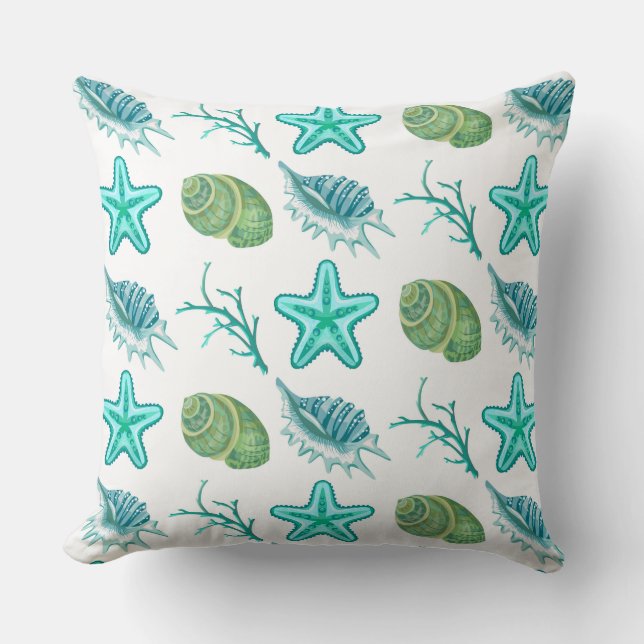 Throw Pillow-Shells Cushion (Front)