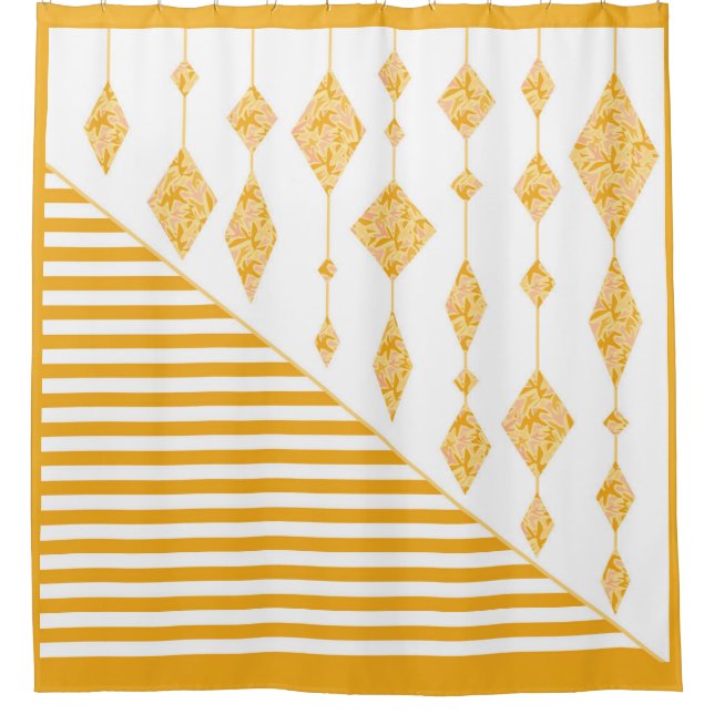 Throw Pillow Shower Curtain (Front)