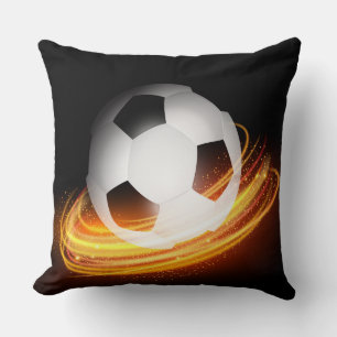 Throw Pillow-Soccer Cushion