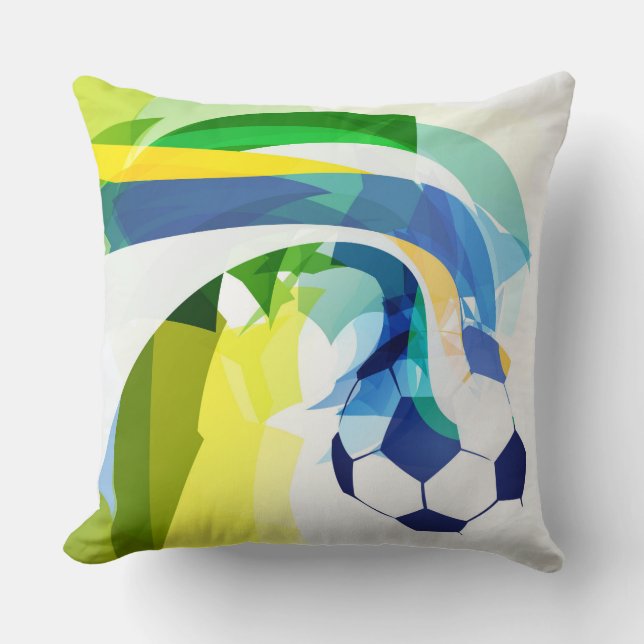 Throw Pillow-Soccer Cushion (Front)
