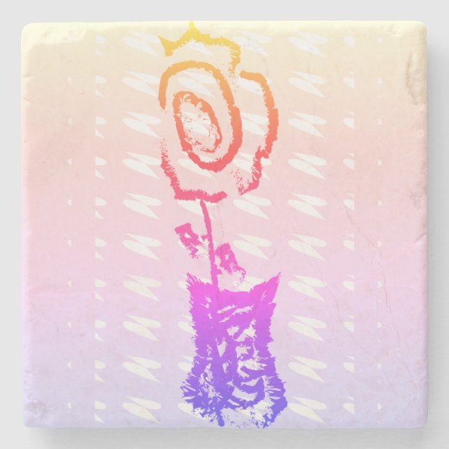 Throw Pillow Stone Coaster (Front)