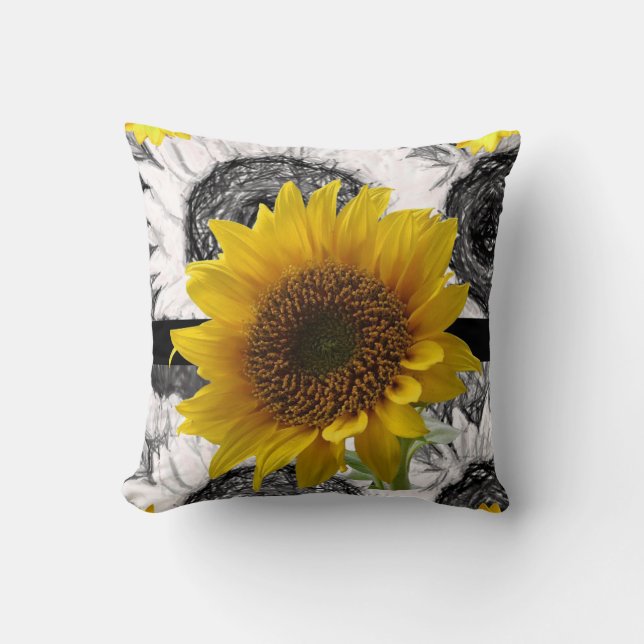 Throw Pillow Sunflower (Front)