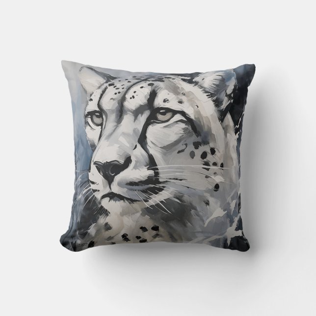 Throw pillow TEE Cheetah graphic (Front)
