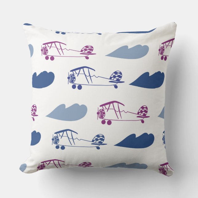 Throw Pillow Toy Plane (Front)