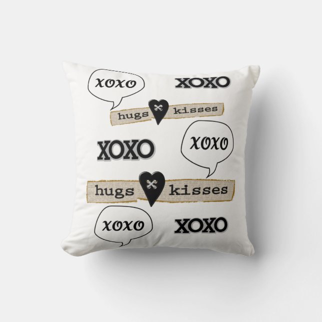 Throw Pillow Valentine's Day Xoxo (Front)