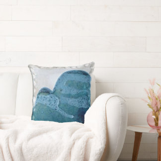Throw Pillow Vintage 1985 Mt Tamalpais Ceramic Art