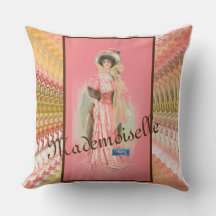 Throw Pillow White(Mademoiselle) RFPMDesigns©️2024