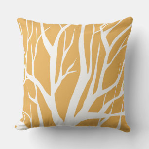 Throw Pillow-Winter Tree Cushion