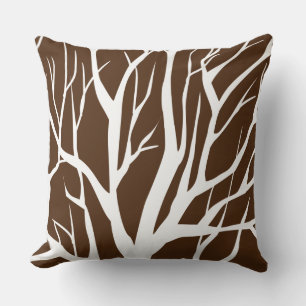 Throw Pillow-Winter Tree Cushion