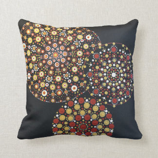 Throw Pillow with fireworks design