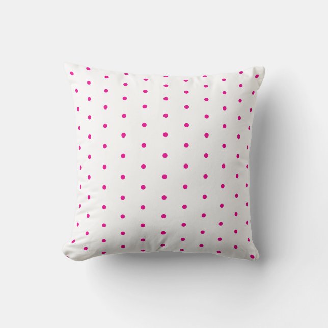 Throw Pillow with polka dots (Front)