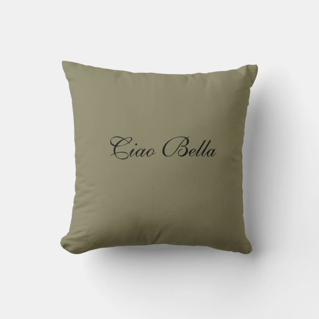 Throw pillow with script writing (Front)