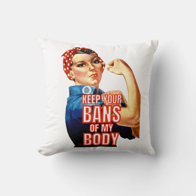 throw pillow  "WOMEN'S RIGHTS 101" (Front)