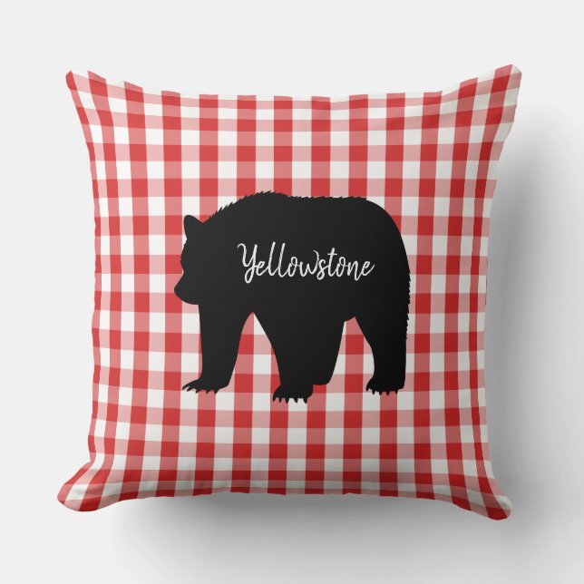Throw Pillow-Yellowstone Bear Cushion (Front)