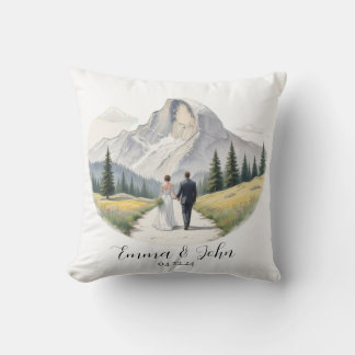 Throw Pillow Yosemite National Park theme Wedding