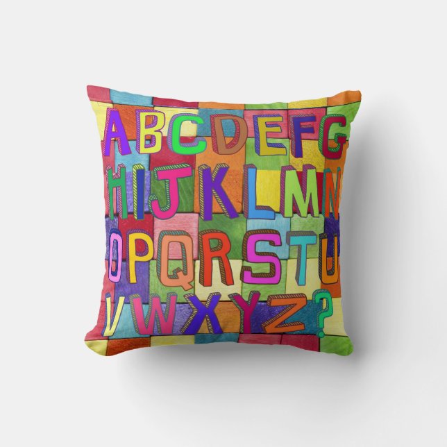 Throw Pillows Alphabet (Front)