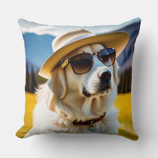 Throw pillows, Cute dog Cushion (Front)