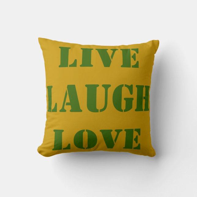 THROW PILLOWS - LIVE LOVE LAUGH - DECOR GIFTS (Front)