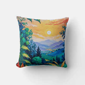 Throw Pillows nature colourful