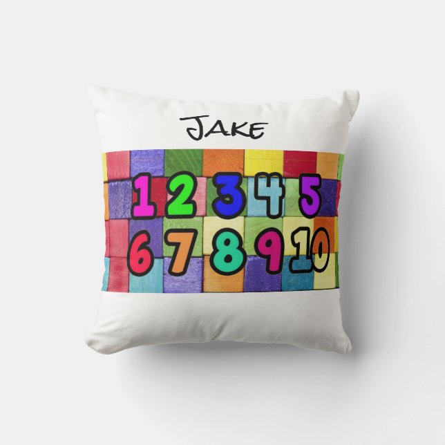 Throw Pillows Numbers 1-10 (Front)