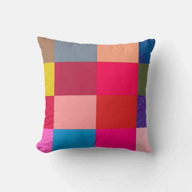 THROW PILLOWS - PATCHWORK QUILT DESIGN - GIFTS (Front)