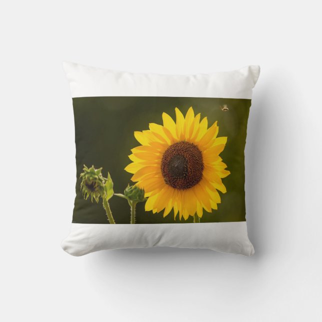 Throw Pillows with beautiful floral patterns - enh (Front)