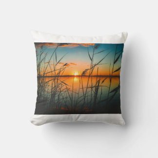 Throw Pillows with peaceful river images