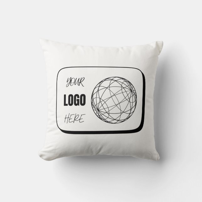 Throw Pillows Your Logo Here (Front)