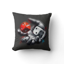 Throw the Dice 101 Pillow (blk)