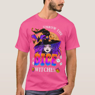 Throw The Dice Witches Bunco Happy Halloween Party T-Shirt